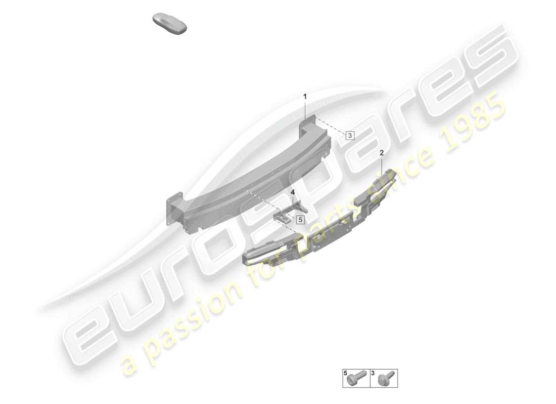 porsche 2020 (taycan 9j1-1) portafolios trasero diagrama de piezas