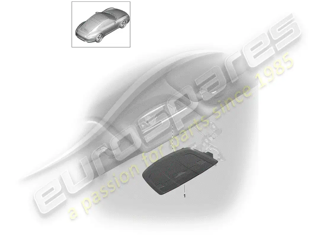 porsche 2014 (991-1) soporte diagrama de piezas