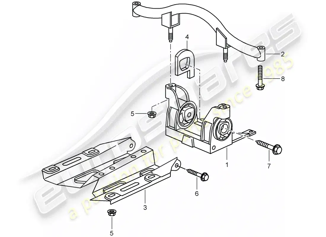 porsche 2008 (997-1 turbo / gt2) tiptronic diagrama de piezas