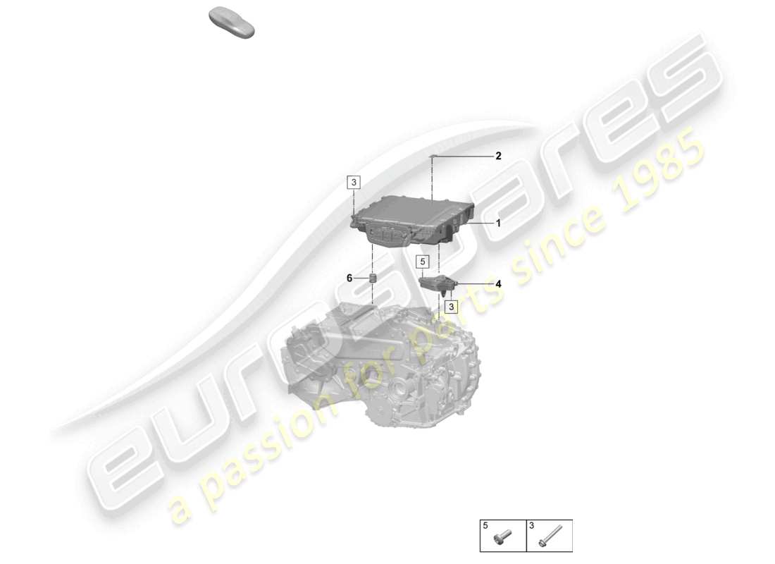 porsche 2025 (macan-e) electrónica de potencia y control - macan 4s para propulsión eléctrica piezas individuales diagrama de piezas del eje trasero