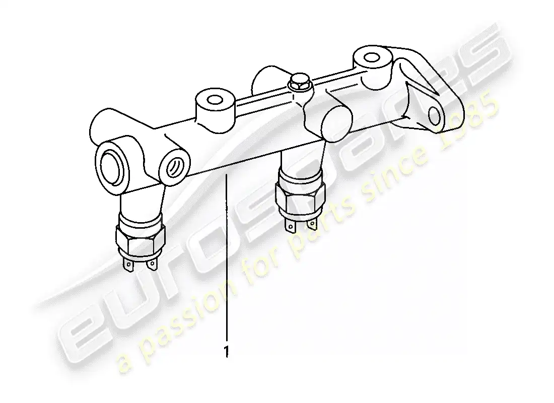 porsche 1978 (924) cilindro maestro del freno diagrama de piezas