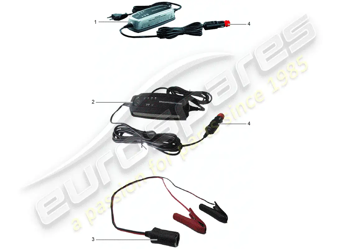 porsche 2012 (tequipment cayenne) cargador diagrama de piezas