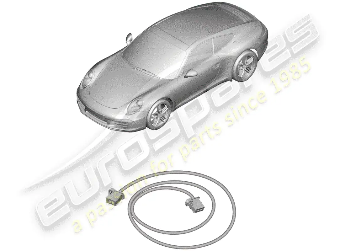 porsche 2014 (991-1) fibra óptica ligera diagrama de piezas