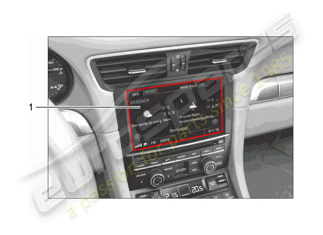 porsche 2018 (tequipment 98x/99x) software diagrama de piezas