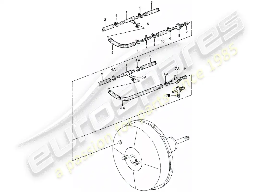 porsche 1986 (928) bomba de succión - m >> 82d 0608 - m >> 82d 5825 - m >> 82d 5723 - m >> 82d 0622 - m >> 82d 5834 diagrama de piezas