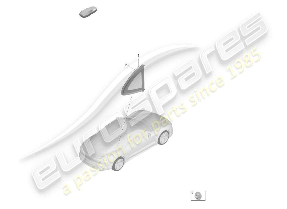 porsche 2020 (taycan 9j1-1) ventana lateral diagrama de piezas
