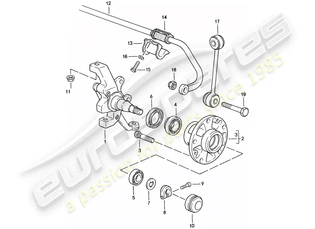 porsche 1985 (928) muñón de dirección - f 92-gs861 000>> - lubricantes - d - mj 1986>> - mj 1986 diagrama de piezas