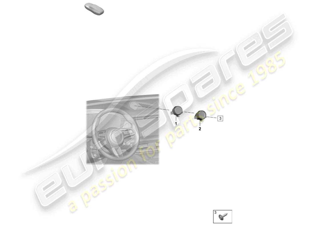 porsche 2025 (macan-e) reloj digital reloj analógico diagrama de piezas