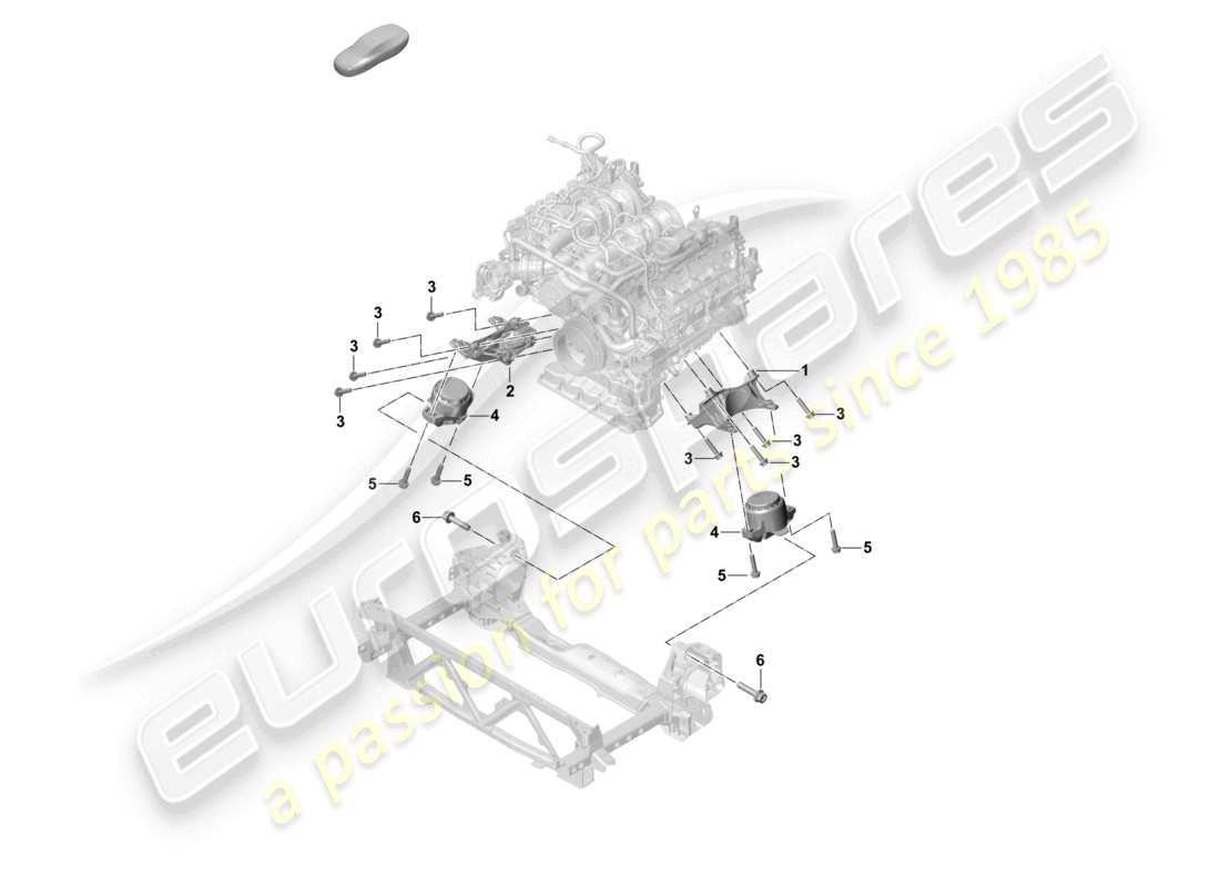porsche 2022 (panamera 971-2) aparejo de elevación del motor consola para montaje del motor diagrama de piezas de montaje del motor