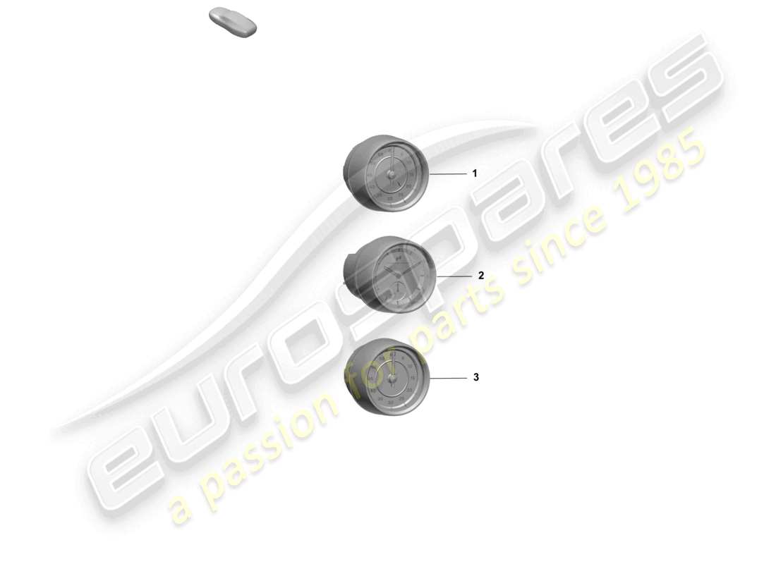 porsche 2026 (taycan 9j1-2) diagrama de partes de instrumentos adicionales