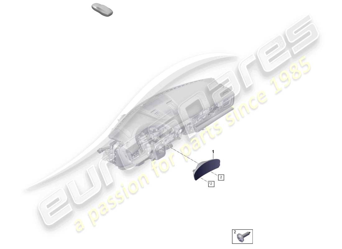 porsche 2026 (panamera 976) diagrama de piezas del instrumento combi