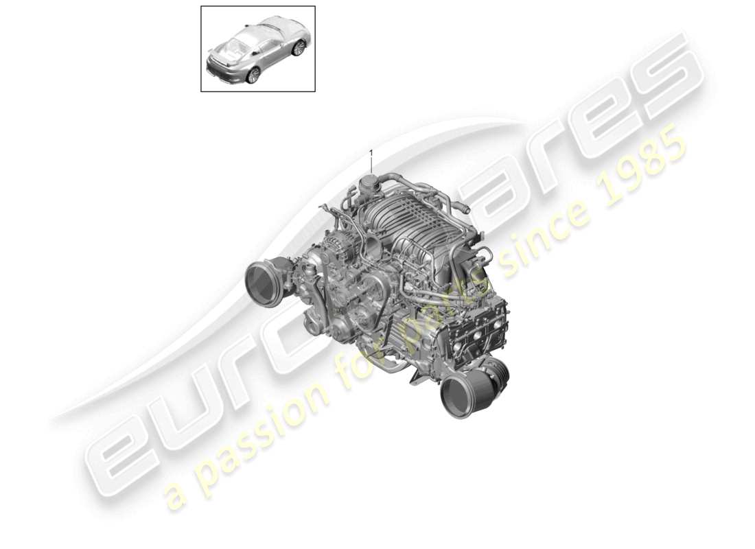 porsche 2021 (991-2 r/gt3/rs) diagrama de piezas del motor de reemplazo gt3 rs speedster