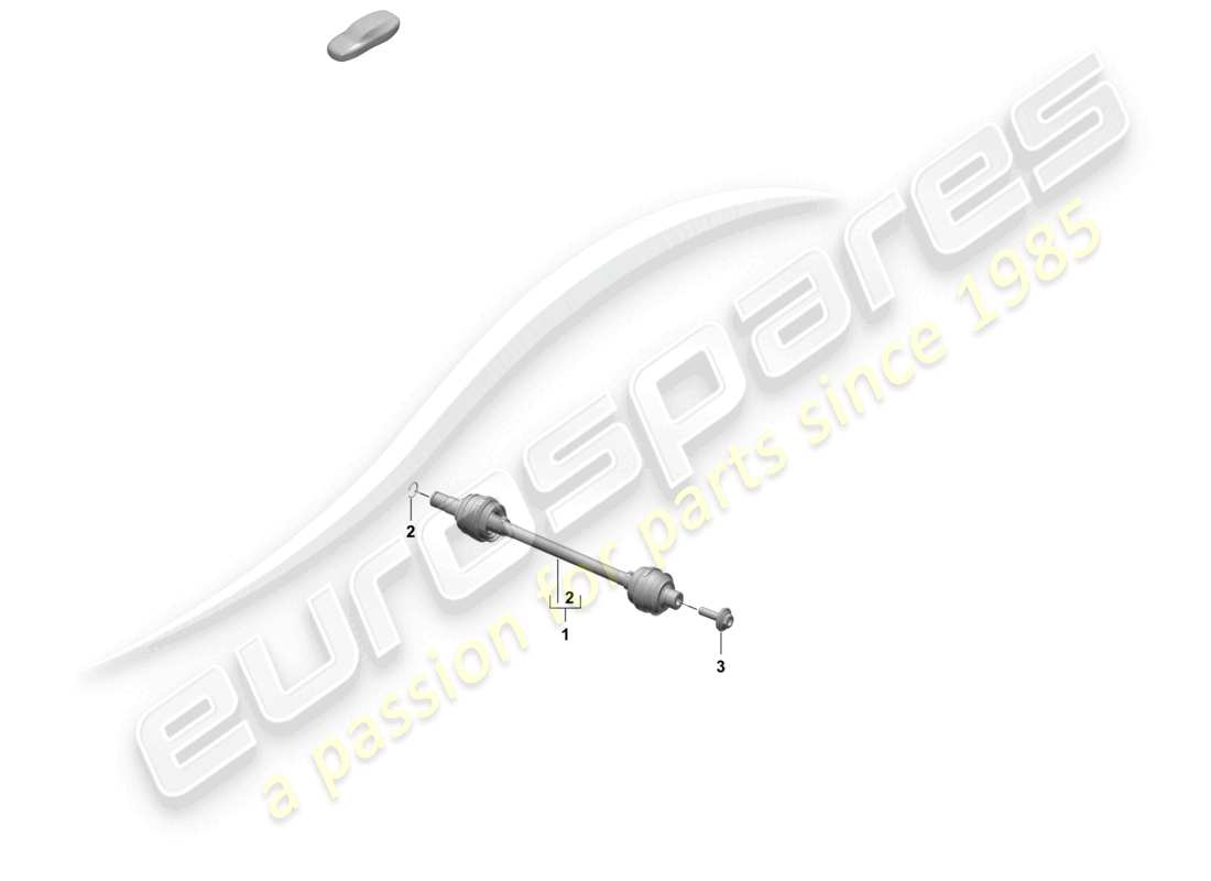 porsche 2026 (macan-e) diagrama de piezas del eje de transmisión nexteer eje trasero