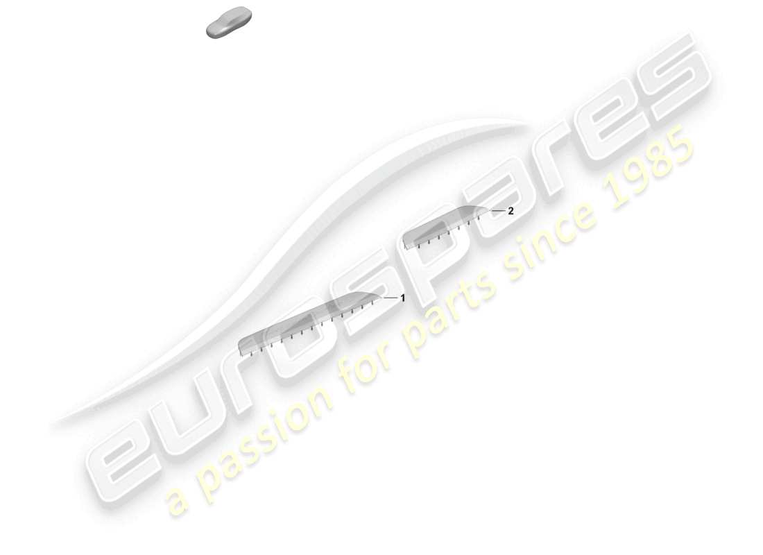 porsche 2026 (taycan 9j1-2) diagrama de piezas de la moldura del umbral delantero y trasero