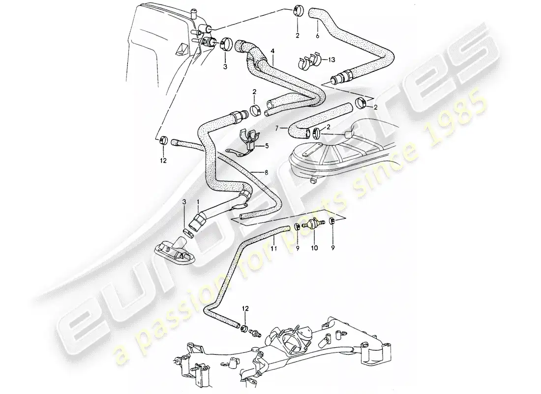 porsche 1993 (964) carter - purgrado diagrama de piezas