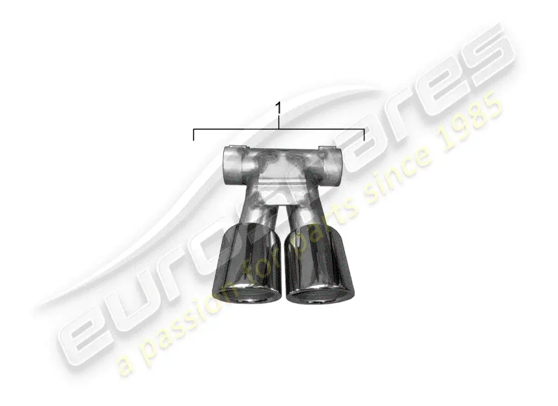 porsche 2013 (tequipment 98x/99x) tubo de escape diagrama de piezas