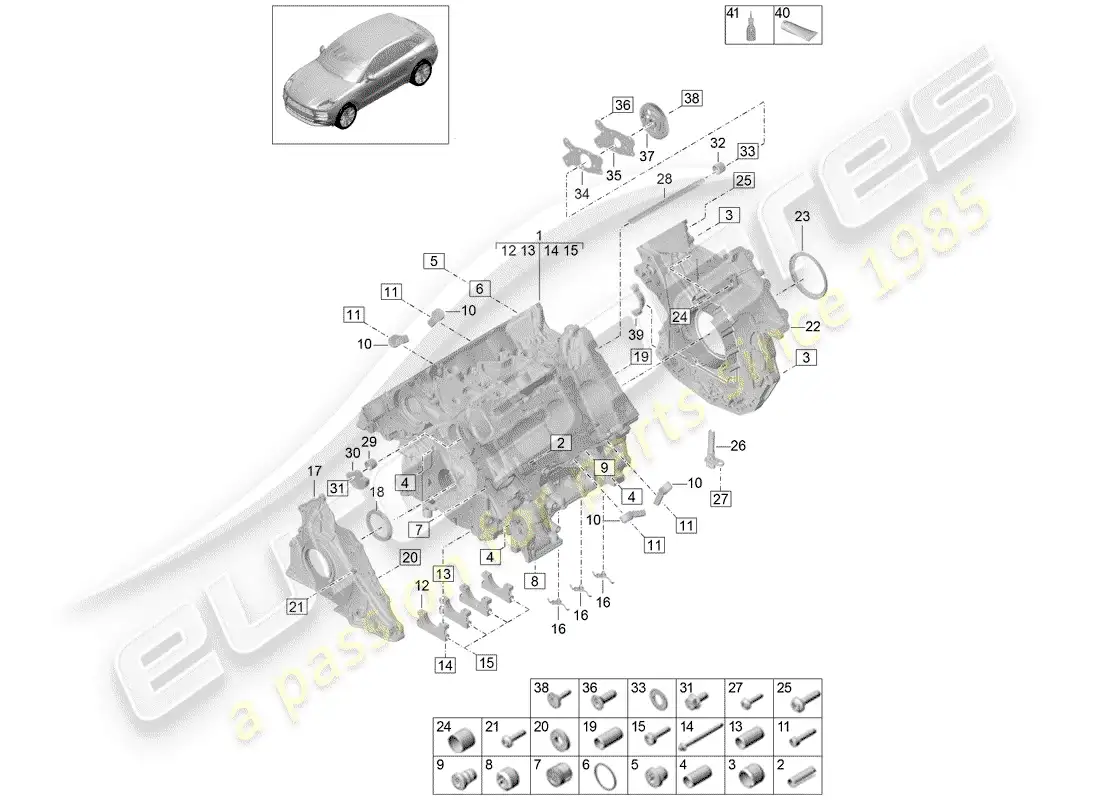 diagrama de pieza que contiene el número de pieza 9a710315306