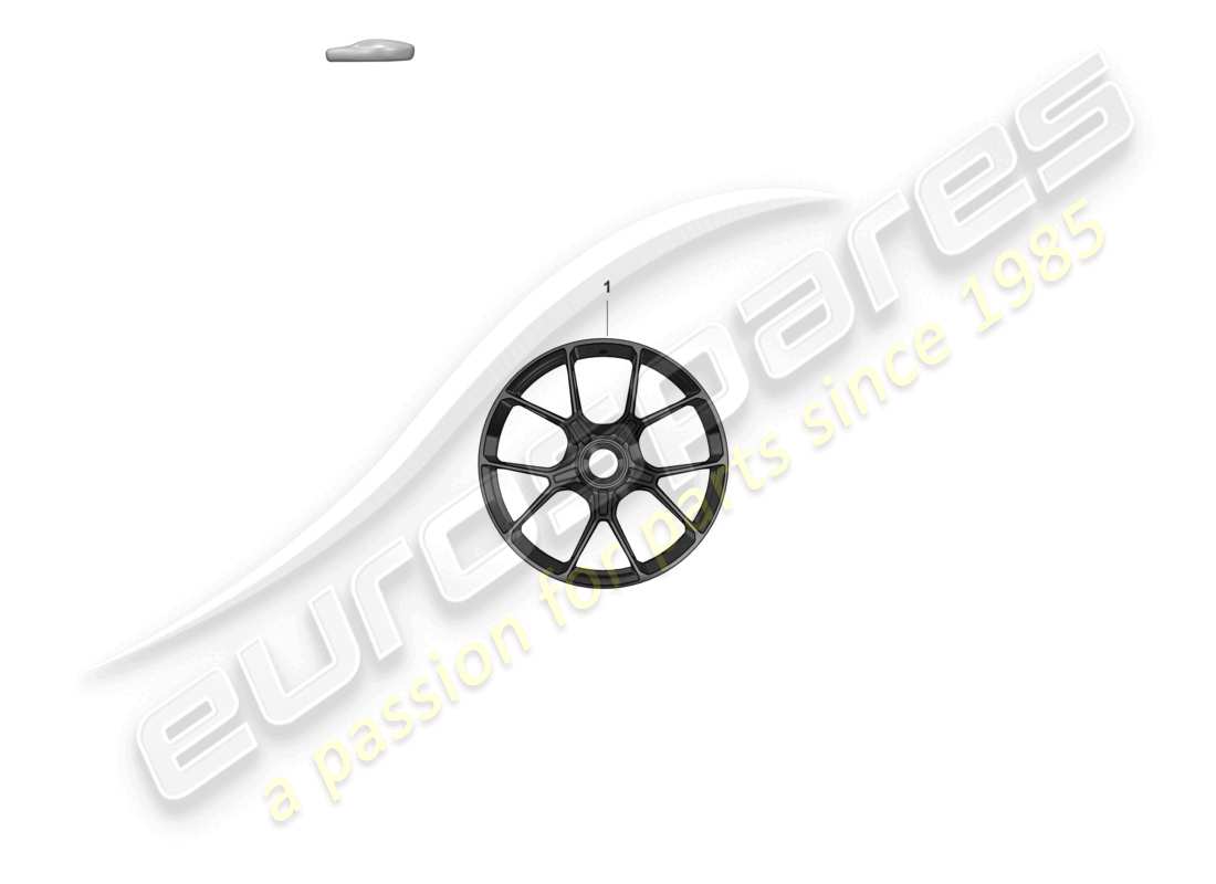 porsche 2021 (992-1 gt3/rs/st) diagrama de piezas de llanta de aleación para neumáticos de invierno