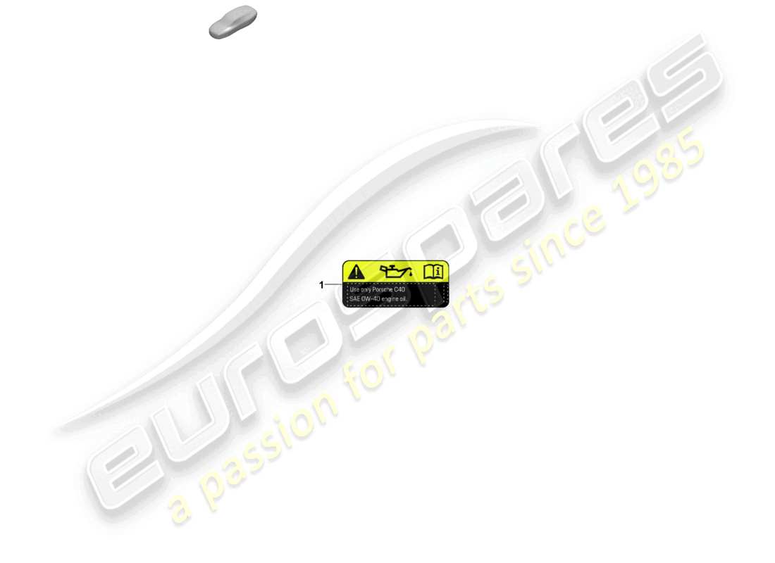 porsche 2022 (panamera 971-2) diagrama de piezas del aceite de motor adhesivo