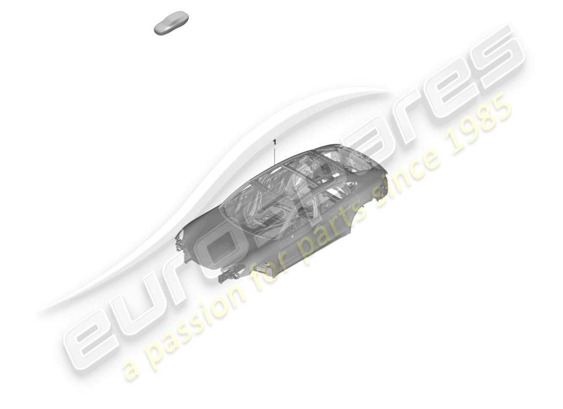 porsche 2022 (panamera 971-2) diagrama de piezas de la carrocería del coche