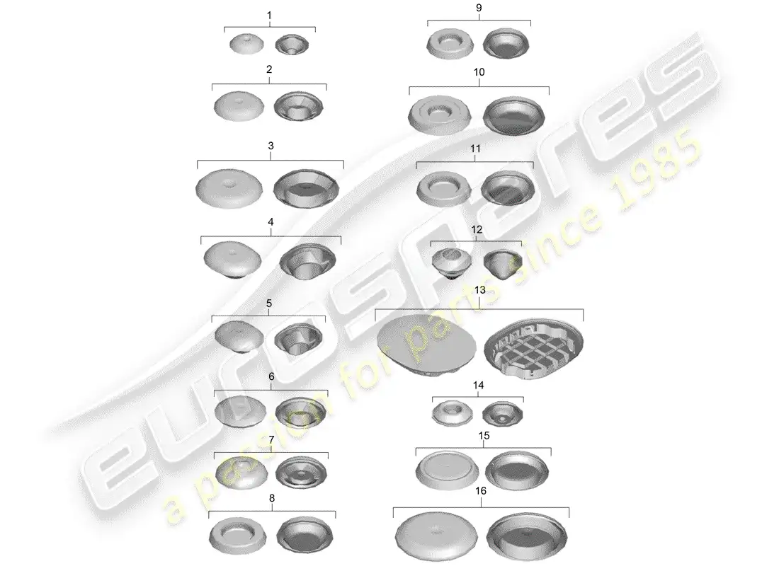porsche 2016 (981 cayman) enchufar diagrama de piezas