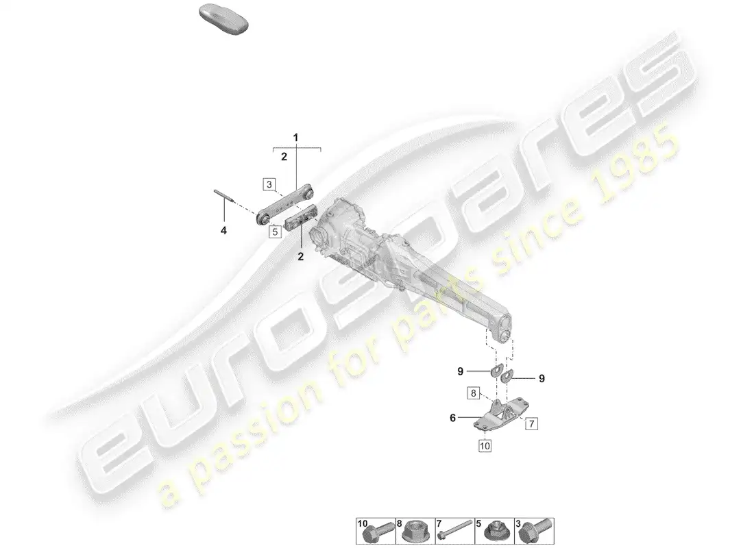 porsche 2019 (992-1) piezas de montaje para diagrama de piezas