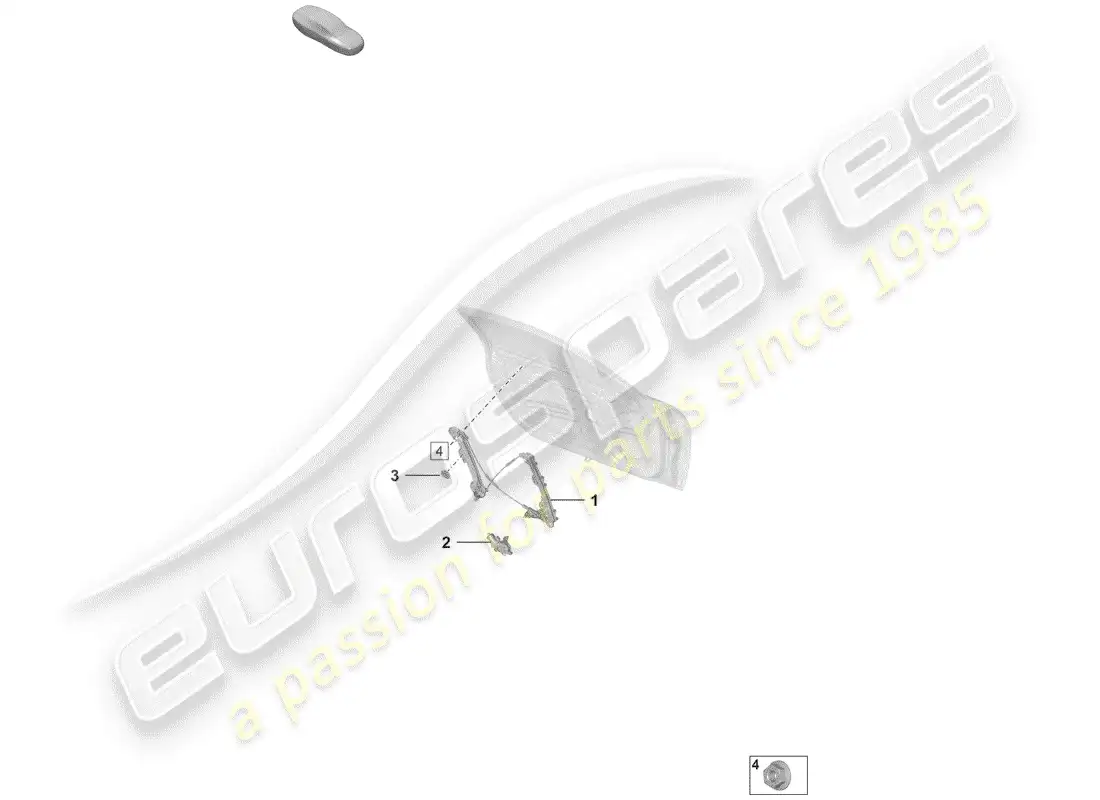 porsche 2020 (992-1) regulador de ventana diagrama de piezas