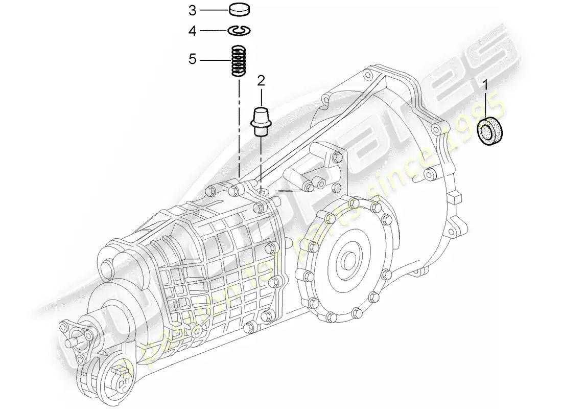 porsche 2002 (996) transmisión - piezas individuales diagrama de piezas