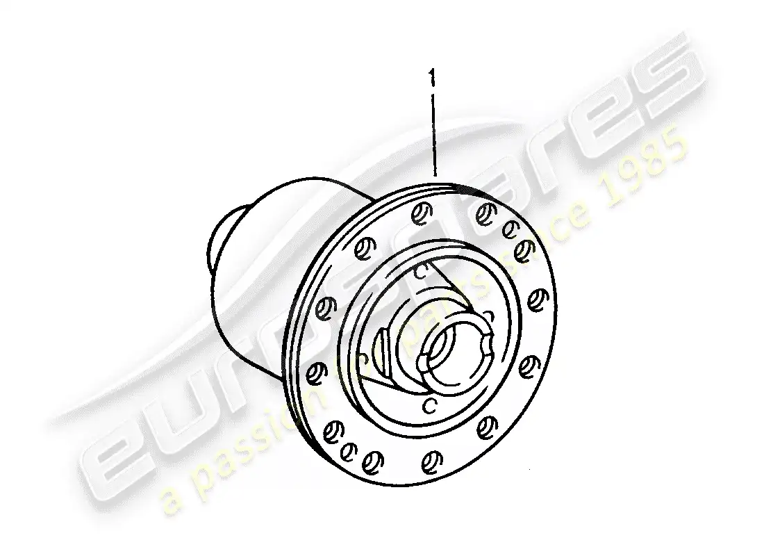 porsche 1996 (993) diferencial de deslizamiento limitado diagrama de piezas
