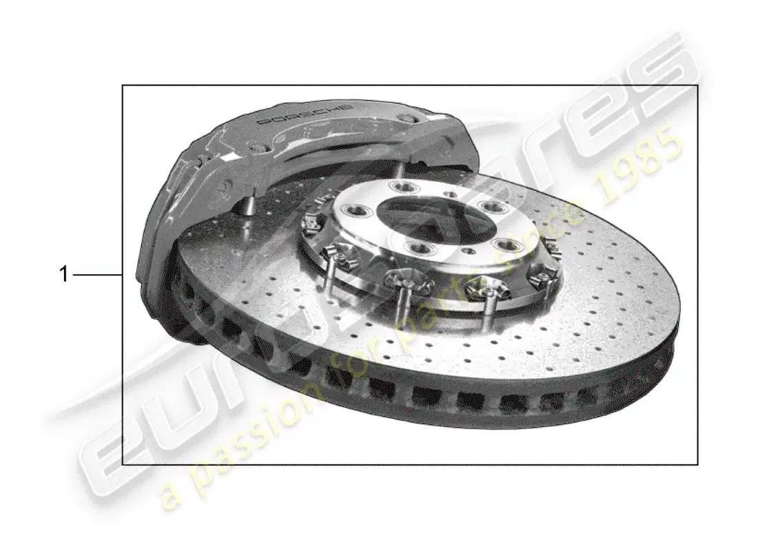 porsche 2004 (tequipment) freno diagrama de piezas