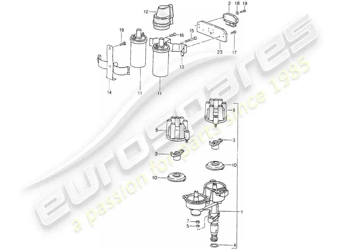porsche 1989 (964) electricidad del motor 1 - ver información técnica - grupo 2 - nr. 1/94 - no. 2/95 diagrama de piezas