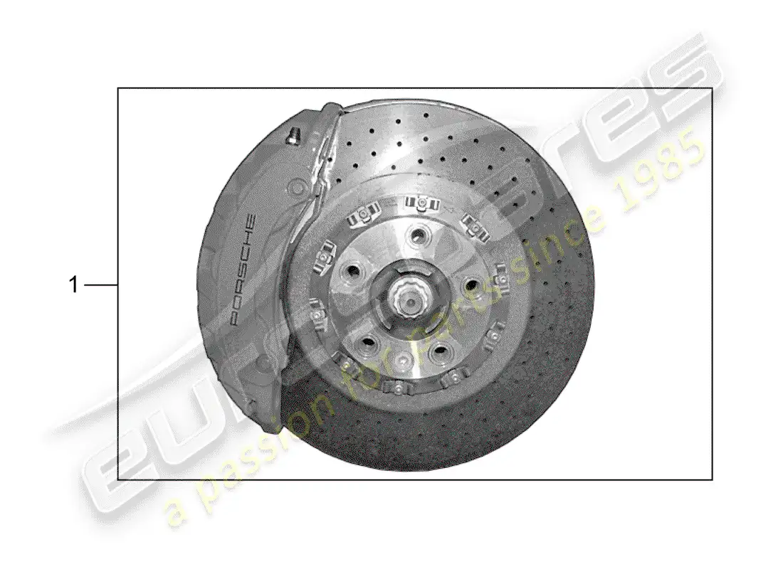 porsche 2016 (tequipment cayenne) freno diagrama de piezas