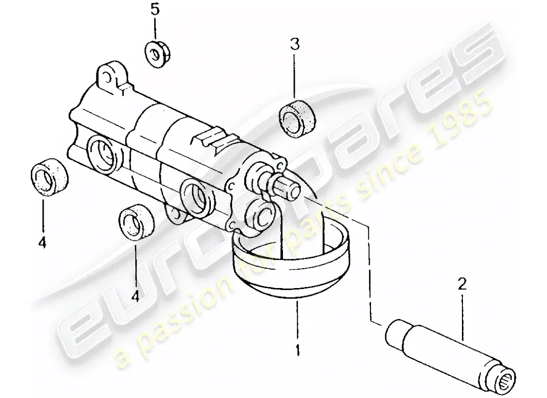 porsche 2004 (996 turbo / gt2) diagrama de piezas de la bomba de aceite