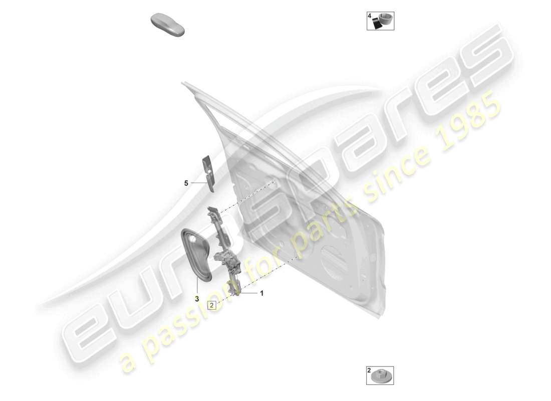 porsche 2022 (panamera 971-2) diagrama de piezas del regulador de ventana delantero de las cubiertas de las puertas