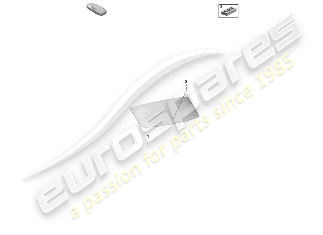 porsche 2025 (macan-e) la ventana trasera diagrama de piezas