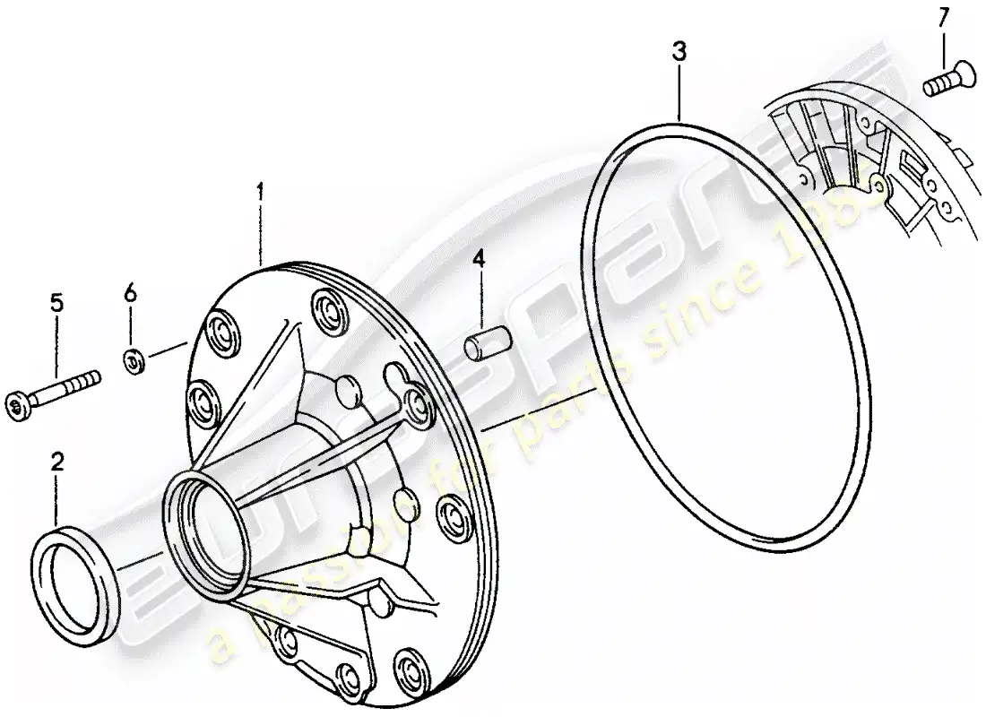 porsche 1992 (968) tiptronic - bomba de aceite diagrama de piezas