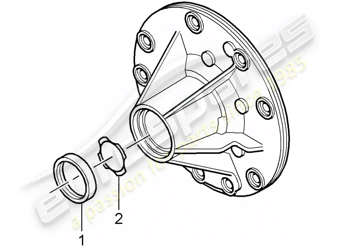 porsche 2006 (987 cayman) tiptronic diagrama de piezas