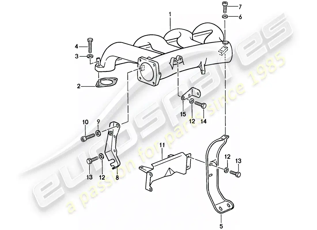 porsche 1988 (944) l-jetronic - 4 diagrama de piezas