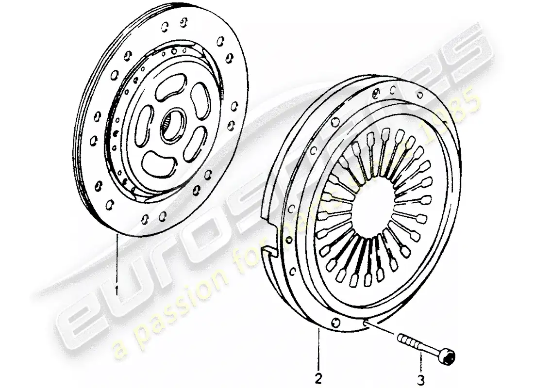 porsche 1992 (964) embrague - d - mj 1990>> diagrama de piezas