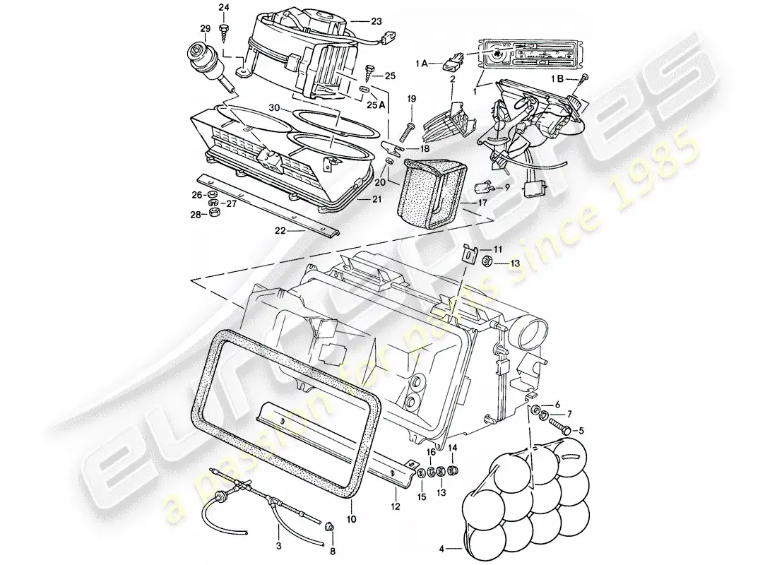 porsche 1982 (928) interruptor de control - líneas diagrama de piezas