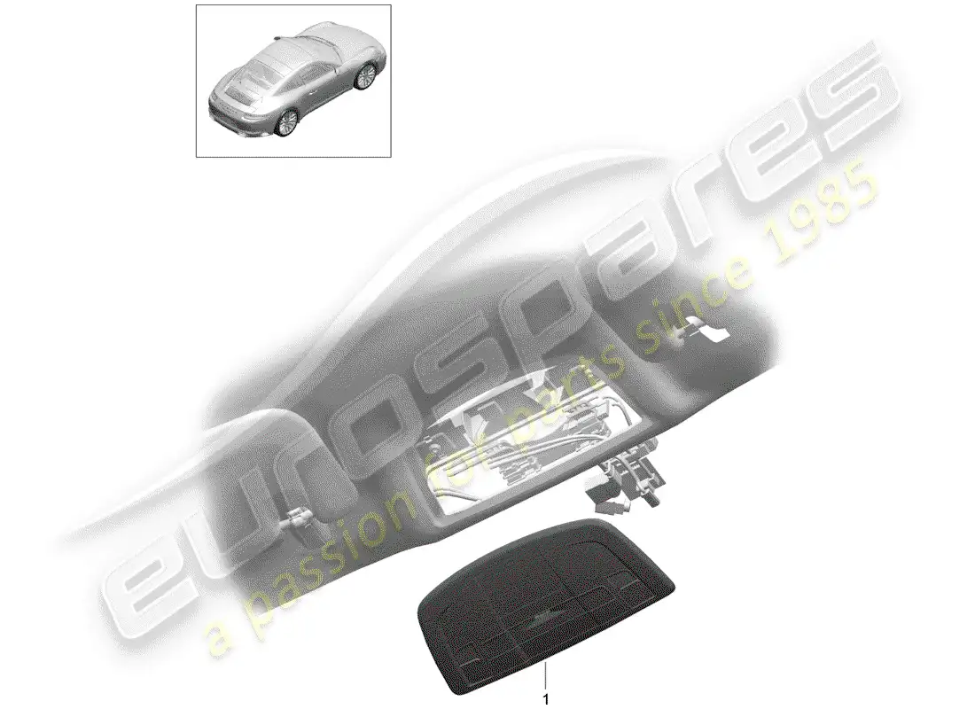 porsche 2020 (991-2) soporte diagrama de piezas