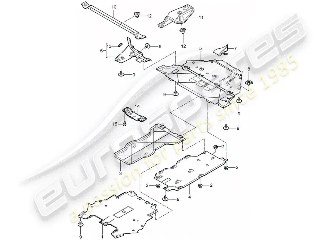 porsche 2009 (997-2) adornos diagrama de piezas