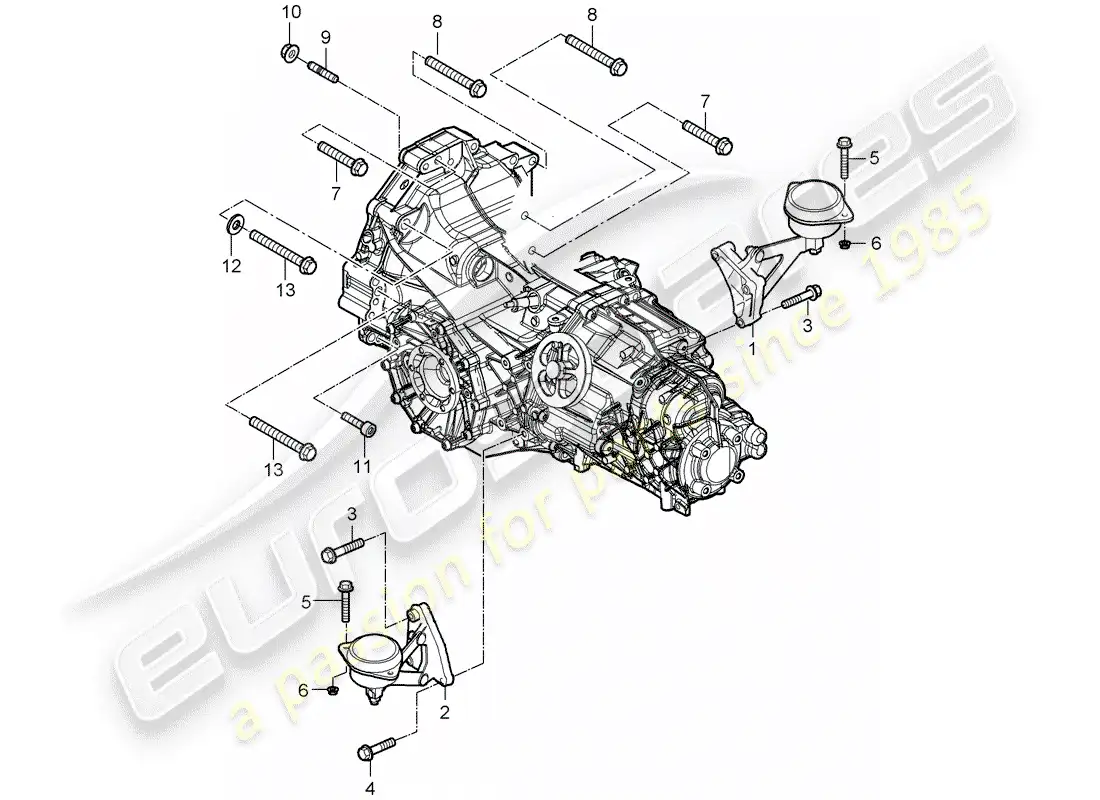 porsche 2006 (987 cayman) manual gearbox diagrama de piezas