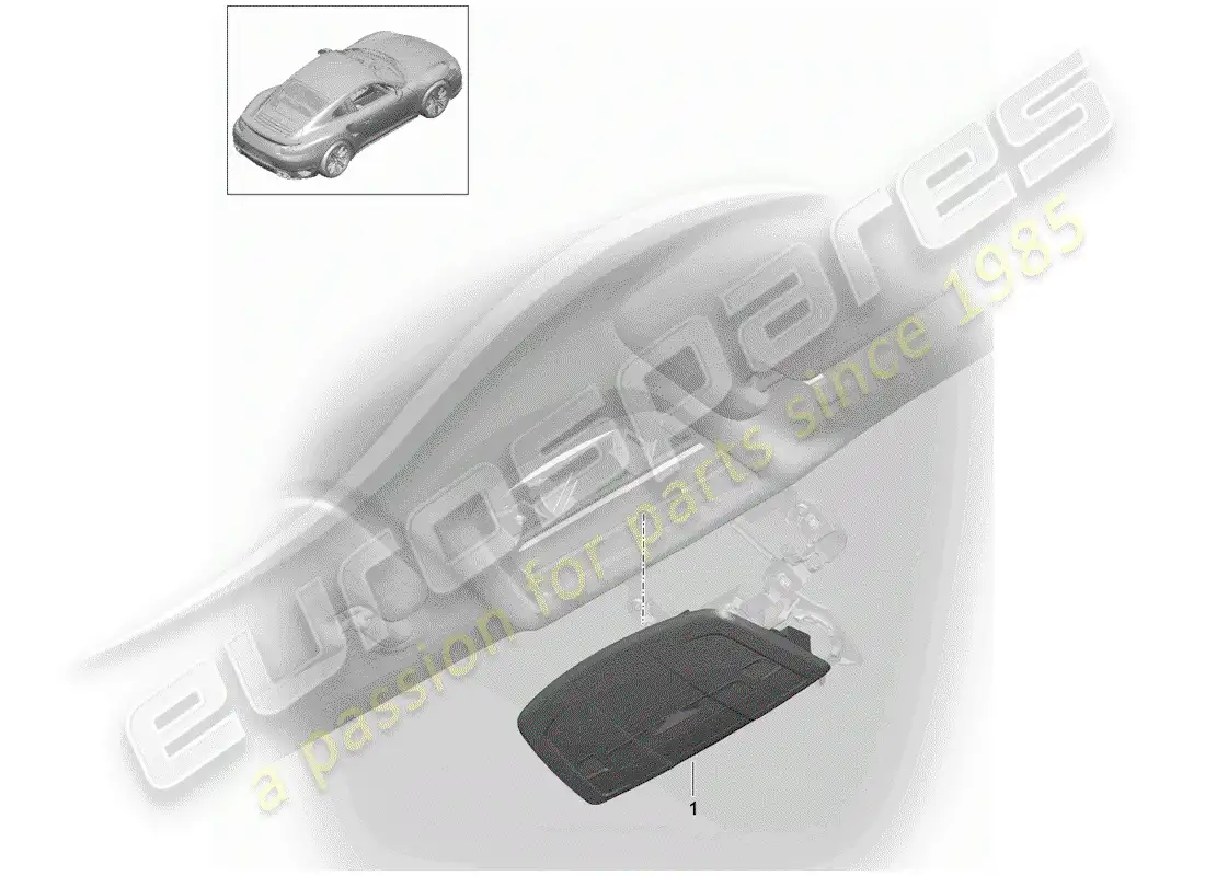 porsche 2014 (991-1 turbo) soporte diagrama de piezas