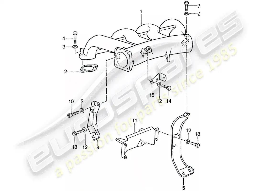 porsche 1990 (944) l-jetronic - 4 diagrama de piezas