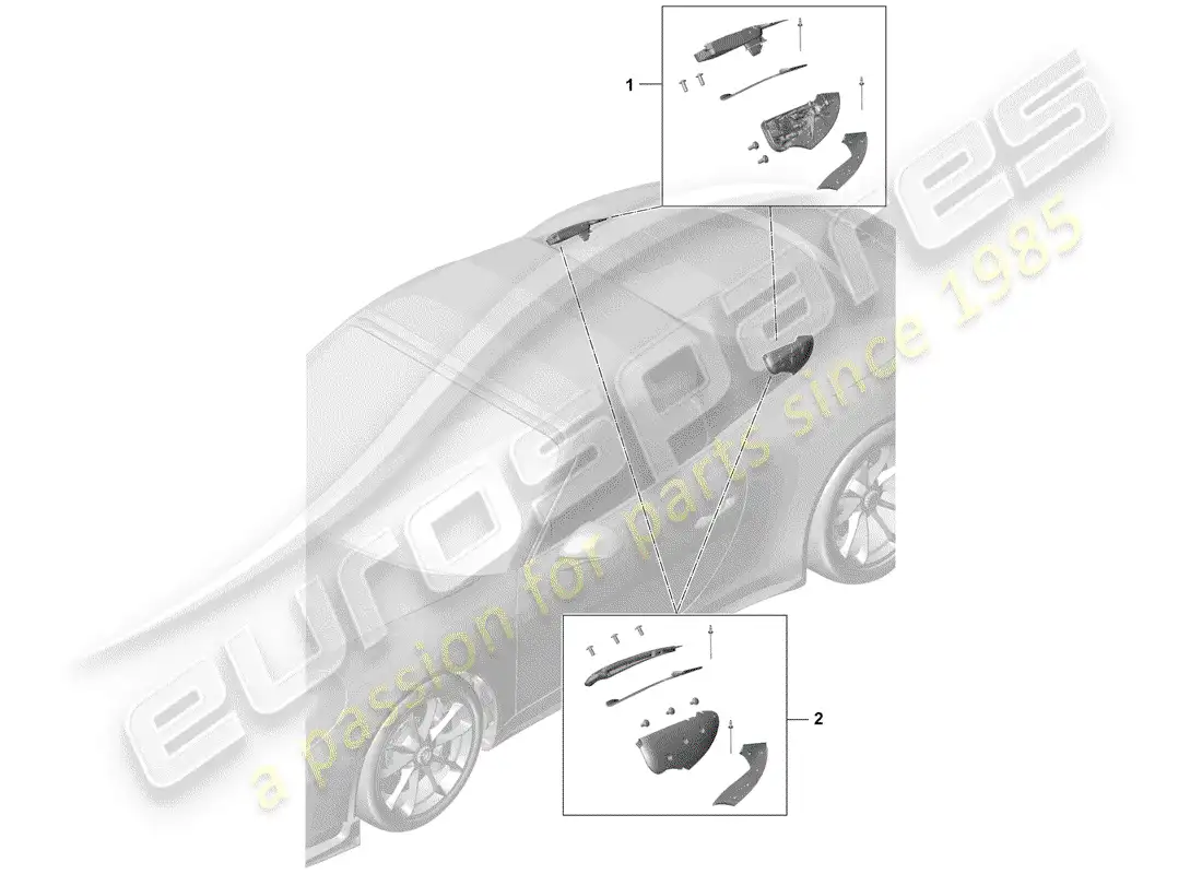 porsche 2015 (991-1 r/gt3/rs) atrapar diagrama de piezas