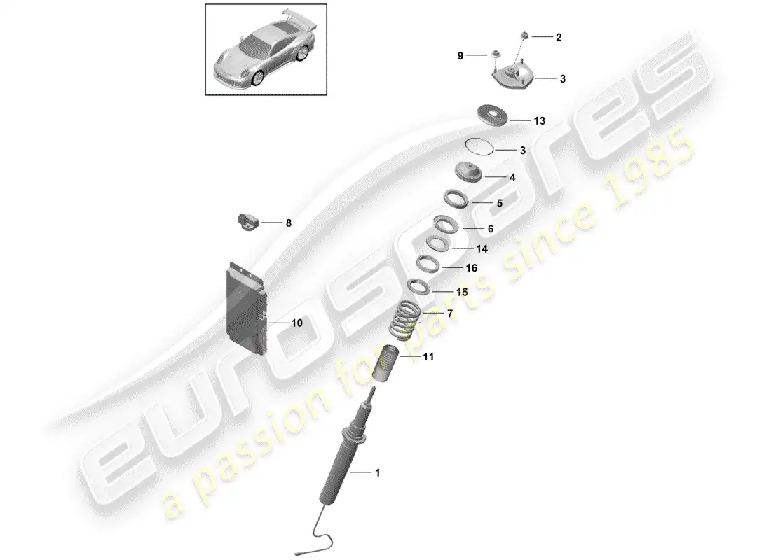 porsche 2019 (991-2 turbo) amortiguador de vibraciones diagrama de piezas