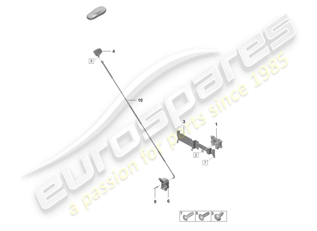 porsche 2026 (992-2 turbo / s) piezas individuales para vehículos con sistema de visión nocturna diagrama de piezas