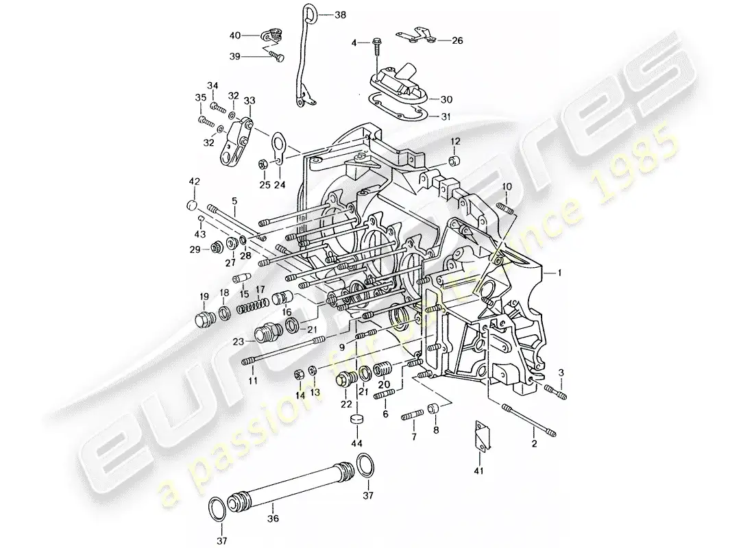 porsche 1996 (993) carter - juego de reparación para mantenimiento - ver ilustración: diagrama de piezas