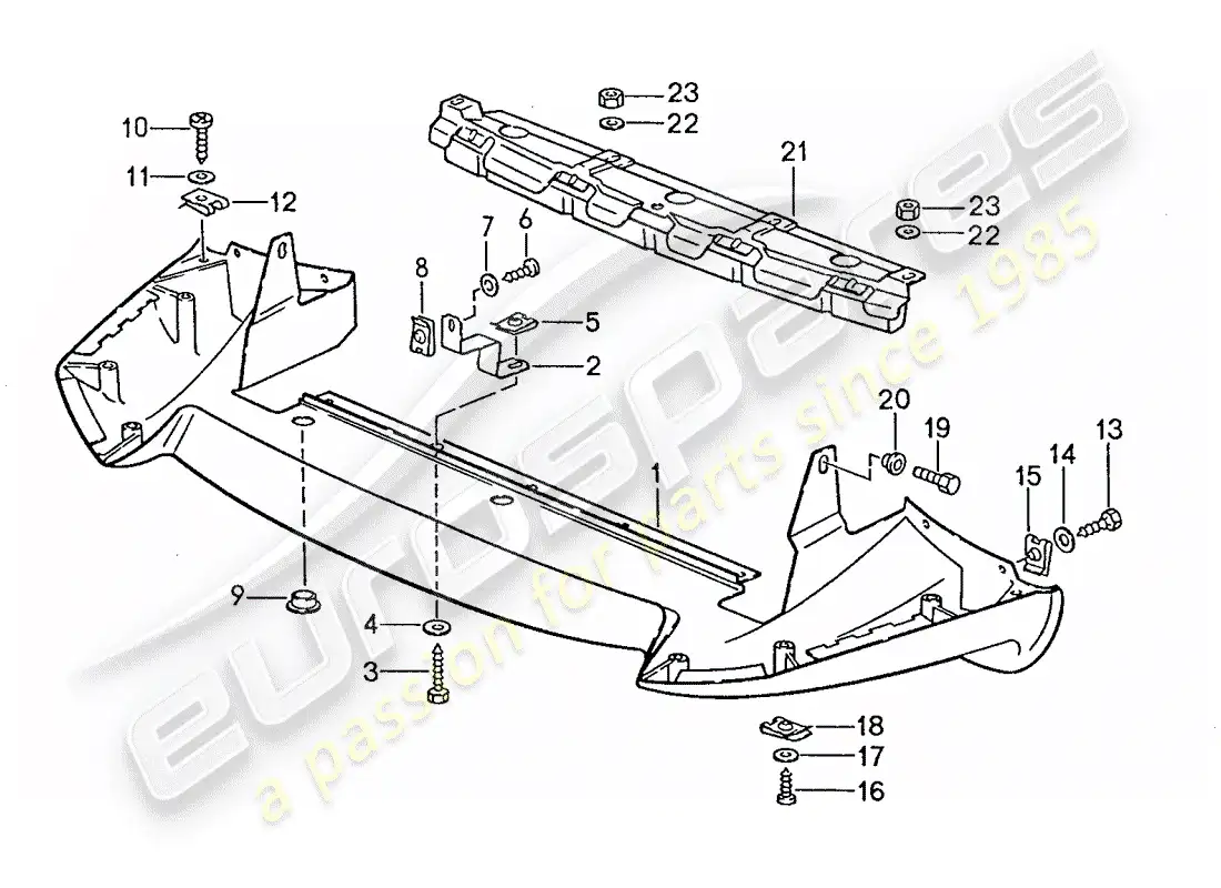 porsche 1989 (928) revelación diagrama de piezas